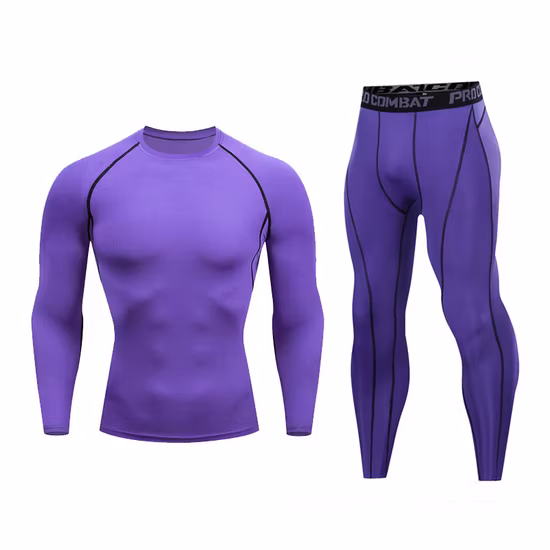 Ropa de montañismo deportiva ligera térmica de manga larga para hombre